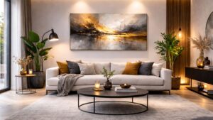 blog schilderij boven je bank